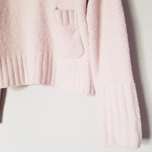 ATM Anthony Thomas Melillo Chenille V Neck Sweater Size S Light Pale Pink $350 - Picture 13 of 16